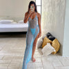 Crochet Knitted See Through Net Dress Sexy Bikini Cover Up