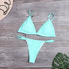 V Neck Brazilian Bikini Set