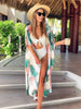 Beach Coverup Pastel Palms Print